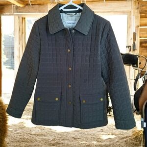 Calvin Klein Quilted Collared Equestrian Style Coat Jacket Blazer Size Small